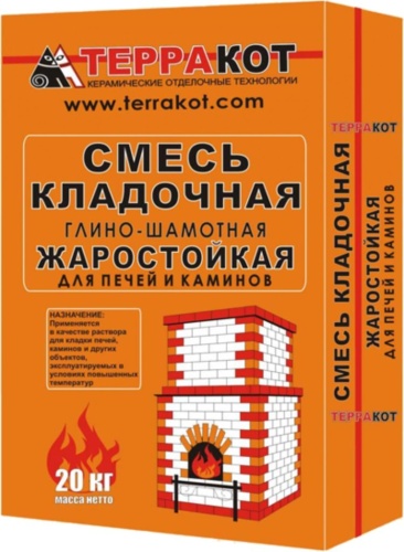 Кладочная смесь ТЕРРАКОТ глино-шамотная (5 кг) /216
