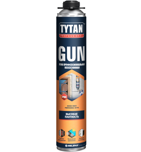 Пена монтажная профессиональная Tytan Professional Gun всесезонная /12