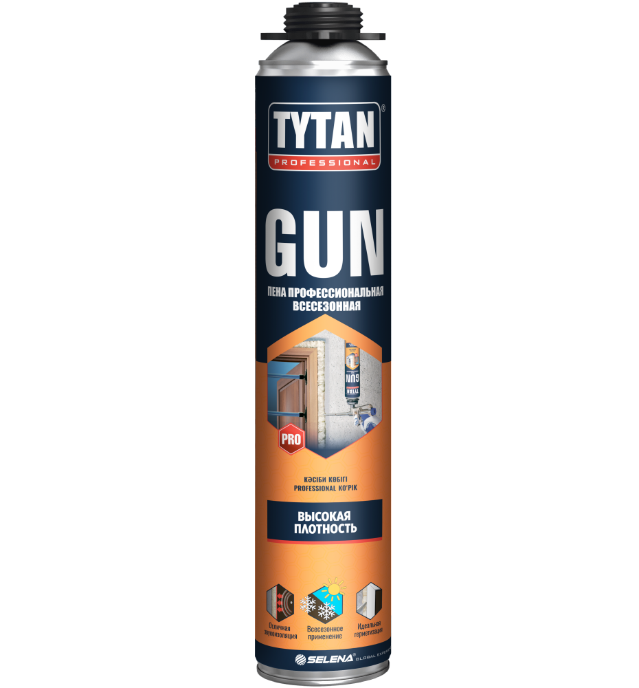 Пена монтажная профессиональная Tytan Professional Gun всесезонная /12