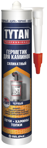 Герметик термостойкий Tytan для каминов черный (0,280 л)/12