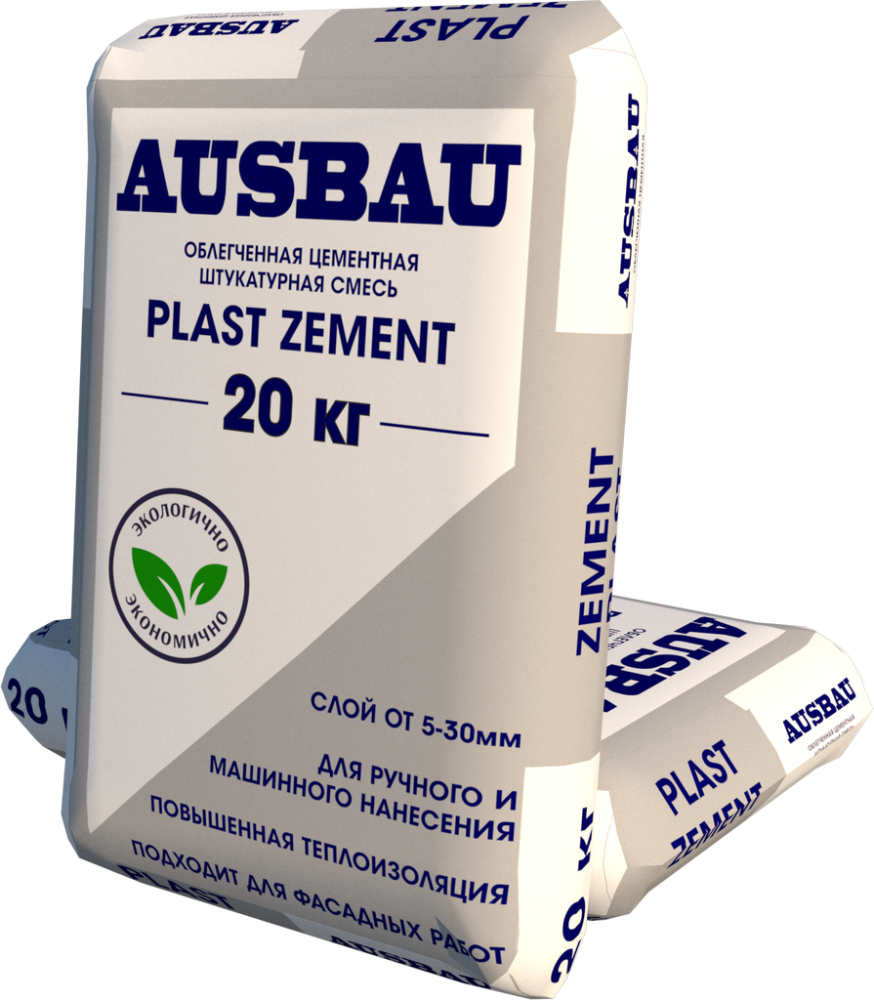 Штукатурка AUSBAU PLAST ZEMENT (20 кг) /64