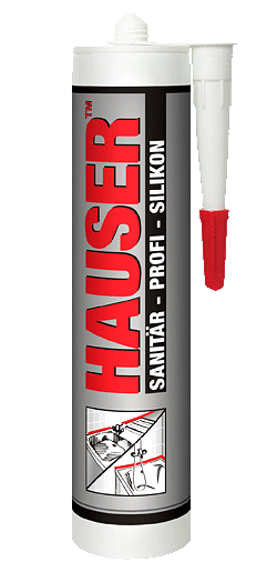Герметик силиконовый Hauser SANI санитарный бесцветный (0,260 л)/12