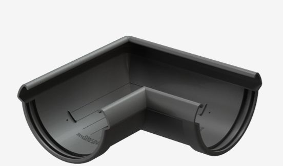 Элемент угловой Lux 90гр графит (уп 10 шт)