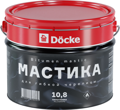 Мастика для гибкой черепицы Docke 10л (10,8кг)