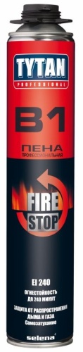 Пена монтажная огнестойкая Tytan Professional B1 профессиональная (0,750л) /12