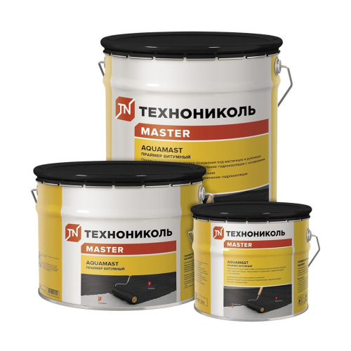 Праймер битумный ТехноНИКОЛЬ AquaMast 3л (2,4кг) (4шт/кор) (144)