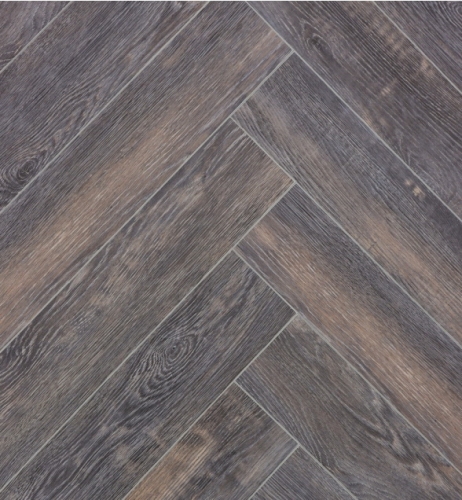 Кварцвиниловая плита SPC CronaFloor Herringbone Дуб Бордо 4V 640х128х4.5 (1,32м2/16шт)