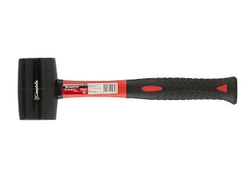 Киянка резиновая 450 гр черная резина фибергласовая рукоятка