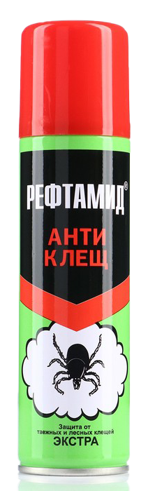 Аэрозоль Рефтамид Экстра Антиклещ 145мл