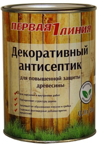 Антисептик декоративный Первая линия Орех (0,75 л) /14