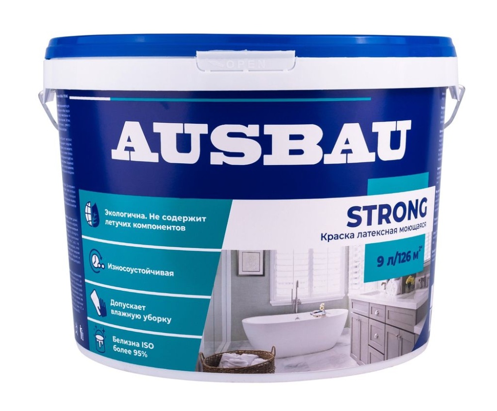 Краска моющаяся латексная AUSBAU STRONG (5 л) /144