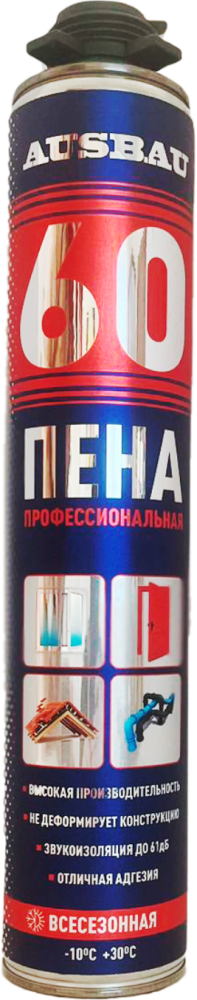 Пена монтажная профессиональная AUSBAU 50 всесезонная (-10℃ +35℃) /12