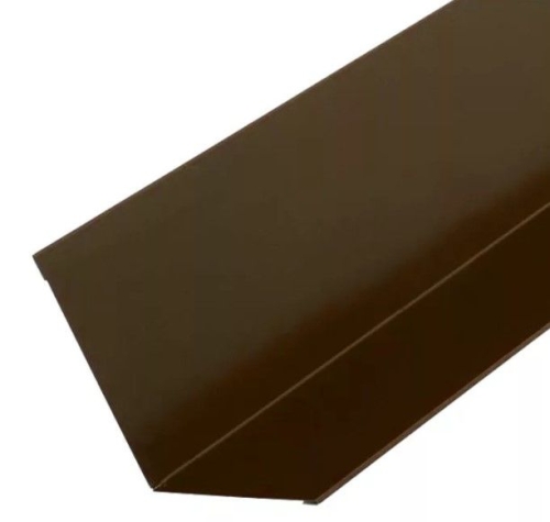 Планка примыкания 20х45х15х15х2000 0,45 RAL 8017 шоколад Docke 