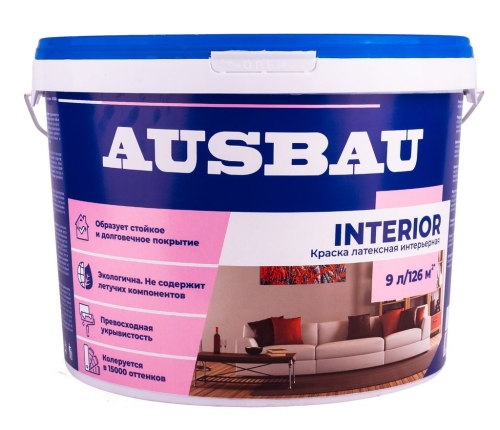 Краска интерьерная латексная AUSBAU (9 л) /44