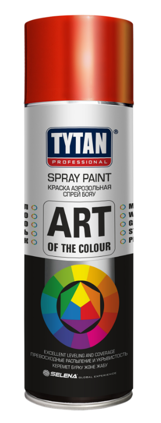 Эмаль аэрозольная термостойкая Tytan Professional Art of the colour черная (520 мл)/6