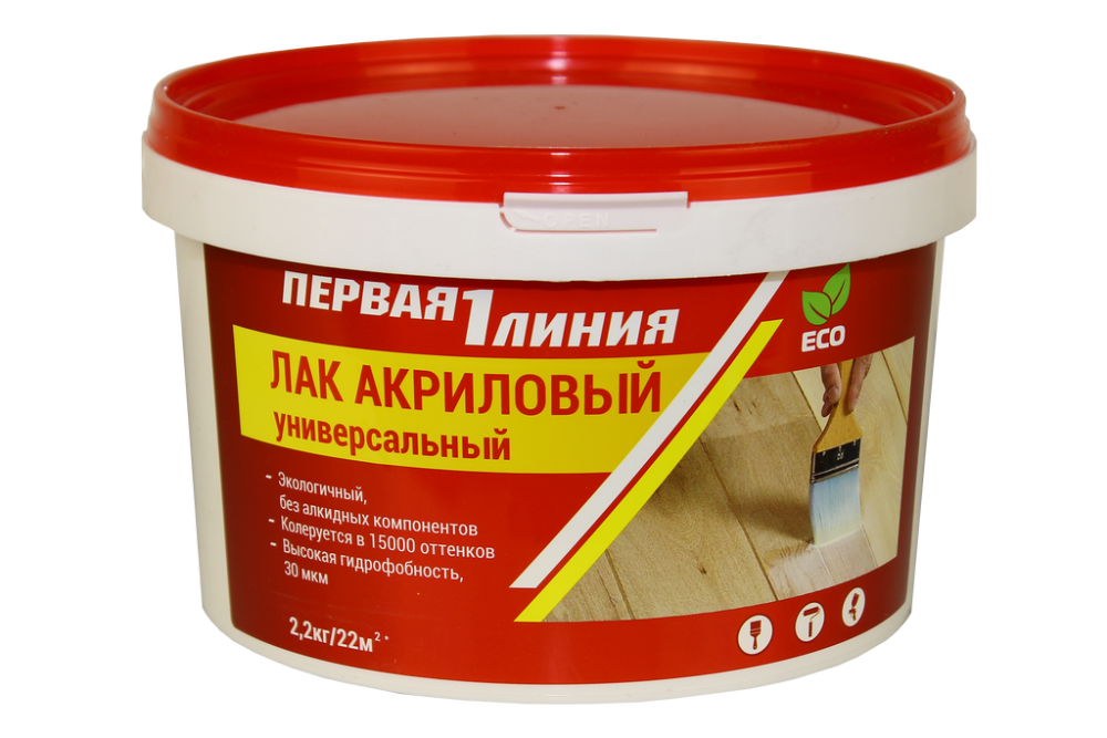 Лак Первая линия по дереву акриловый (2,2 кг) /8
