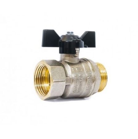 Кран шар. 1'' вн/нар бабочка DN25 PN40 LD PRIDE