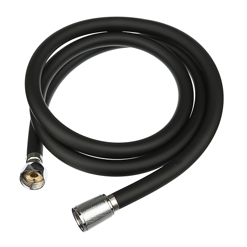 Шланг для душа 150см 1/2" ПВХ латунь антитвист черн RAIN (569-037)