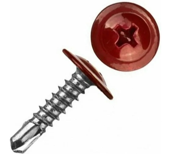 Саморез ПШС 4,2х16 RAL3005 (250шт)