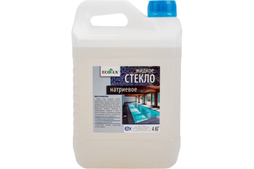 Жидкое стекло Ecolux (4 кг)