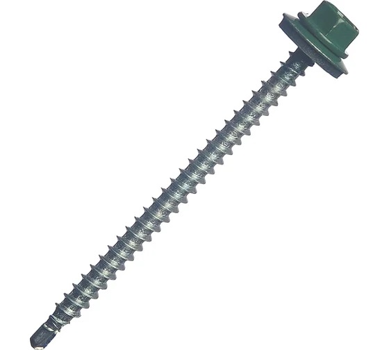 Саморез кровельный 4,8х70 RAL-6005 зеленый мох (1500шт)
