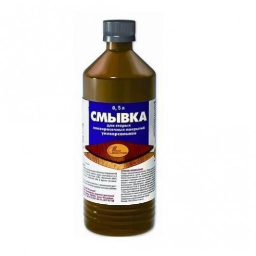 Смывка универсальная для старых ЛКП (0,5 л) стекло