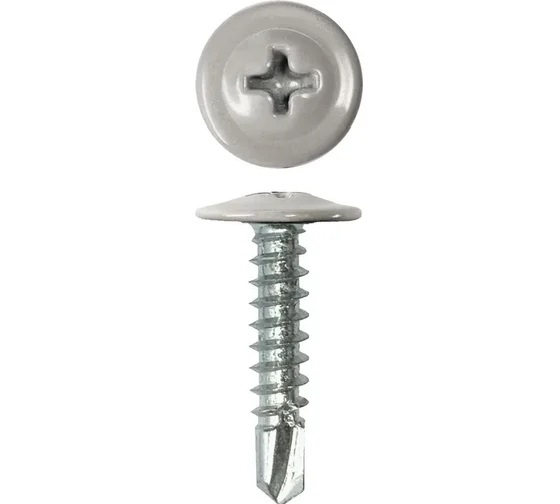Саморез ПШС 4,2х19 RAL7004 (250шт)