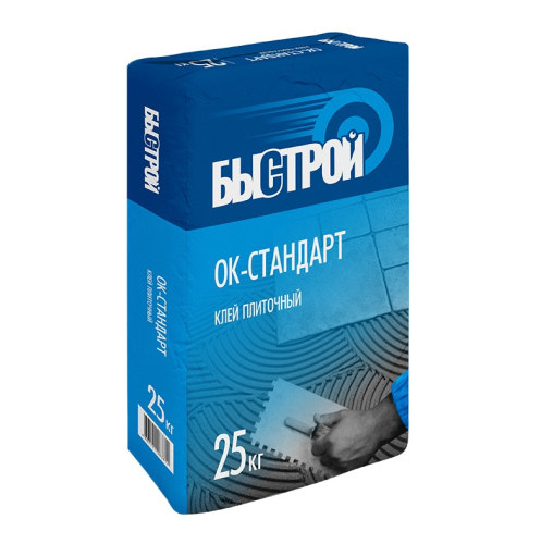 Клей для плитки БЫСТРОЙ ОК-стандарт (25 кг) /56