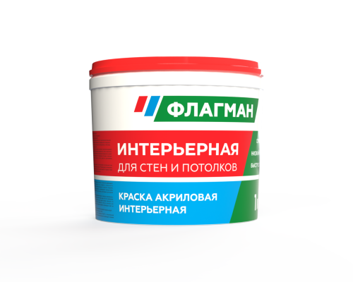 Краска интерьерная акриловая ФЛАГМАН (12 кг) /44