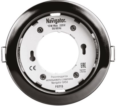 Светильник светодиодный 71 281 IP20 точечный черн. хром. Navigator 71281