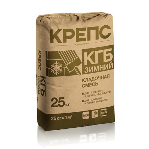 Клей для блоков КРЕПС КГБ зимний (25 кг) /56